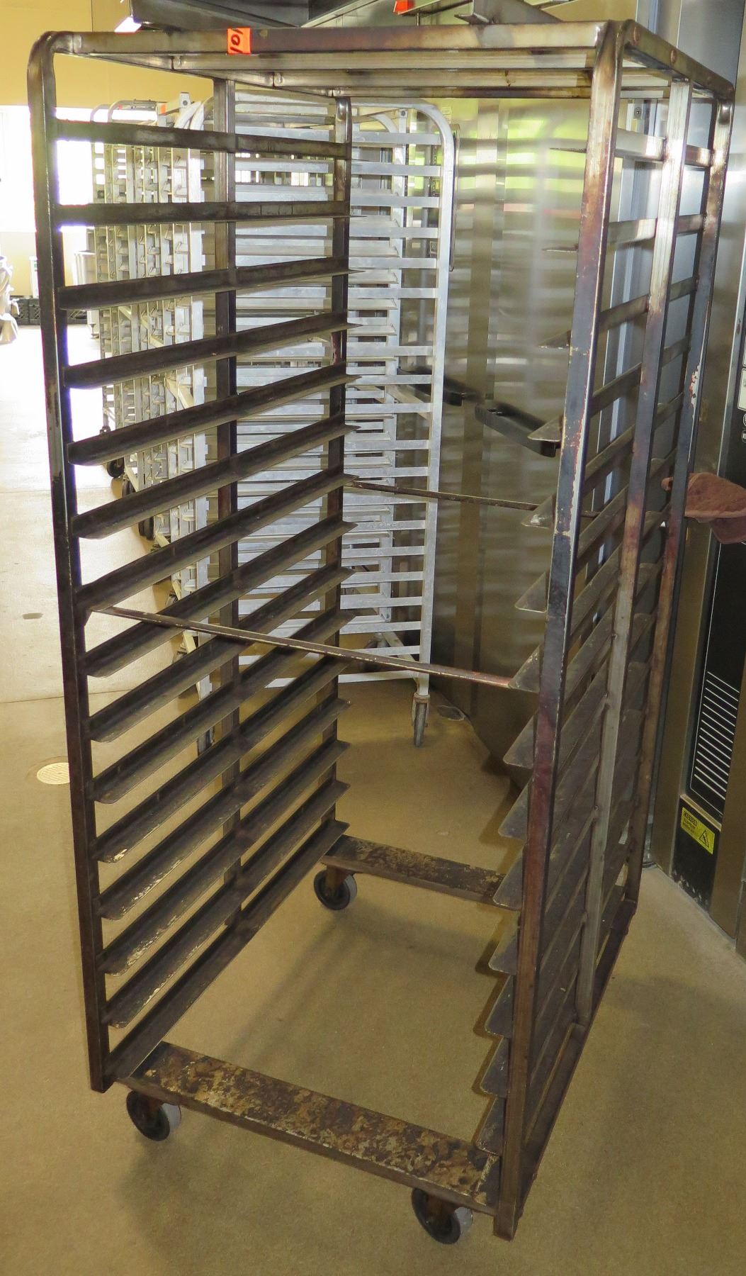 Pan Stacker Rolling Rack Tall Rolling Open Holding Pan Rack Cabinet Wide 36