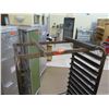 Image 2 : Tall Rolling Open Holding Pan Rack Cabinet Wide 18"x26"x68"H