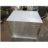 Image 2 : BevLes Rolling Metal 2 Section Enclosed Holding Pan Rack Cabinet 26"x20"x48"H