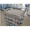 Image 2 : Qty 20 Plastic Bread Trays & Wheeled Cart 22" x 28", Approx. 5" Depth