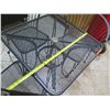 Image 8 : Square Metal Mesh Table (28“ x 28“ x 29“) w/ 3 Matching Chairs