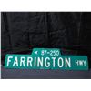 Image 2 : Farrington Hwy Sign 87-250 Block 36"x9"