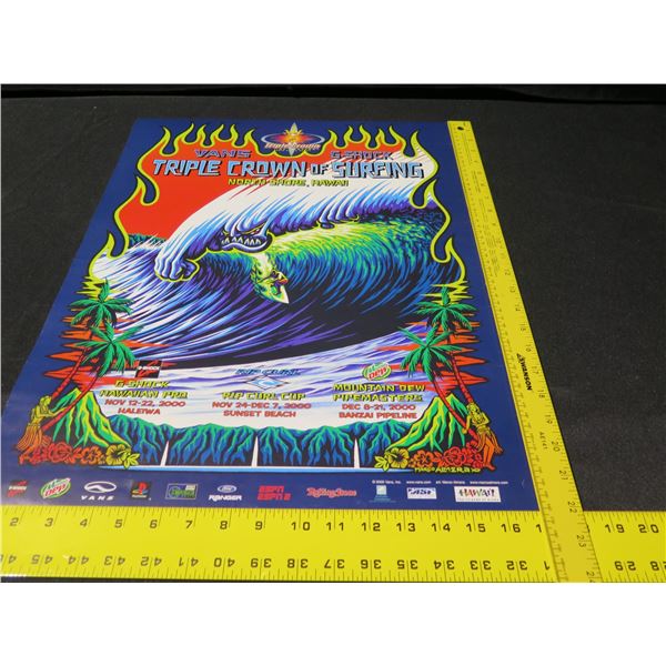 Vans G-Shock Triple Crown of Surfing North Shore 2000 Art Promo 17
