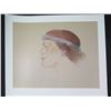Image 1 : Hawaiian Woman in Haku Lei Signed Pegge Hopper 1981  Artwork 20"x18"