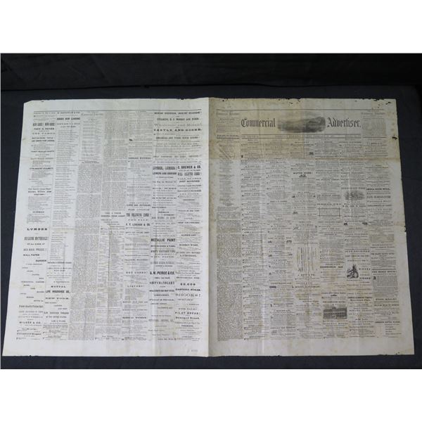 Commercial Advertiser Honolulu Hawaiian Islands Feb 1875 Newspaper Page