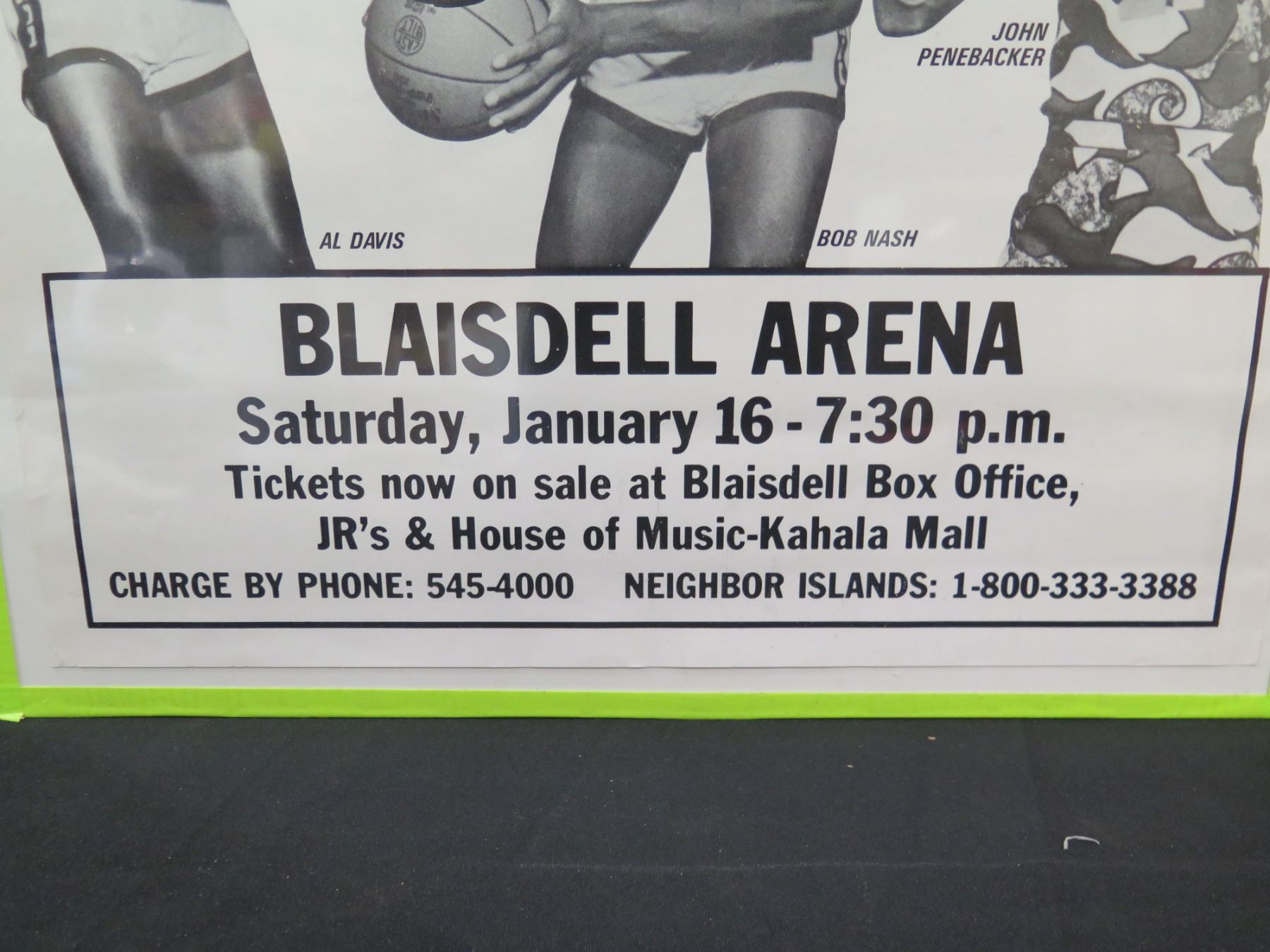 The Fabulous Five Basketball Blaisdell Arena Pre Game Promo 20 x30 the-fabulous-five-basketball-blaisdell-arena-pre-game-promo-20-x30