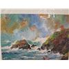 Image 2 : Abstract Beach Scene Signed Jack Laycox 24"x32"