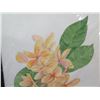 Image 2 : Framed Plumeria Flower Artwork Signed Eda Conklin 12"x15"