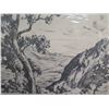 Image 2 : Landscape 'Leeward Valley' Print Signed Huc Luquiens 1933,  20"x26"