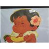 Image 2 : Hawaiian Keiki Boy Eating Pineapple Artwork 20"x26"