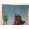 Image 2 : Hawaiian Girl w/ Lei Artwork Signed by Artist 20"x26"