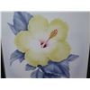 Image 2 : Framed Yellow Hibiscus Artwork Signed Mundorff Hawaii  17"x22"