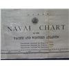 Image 2 : Naval Chart of the Pacific and Western Atlantic Map Circa 1898  28"x24"