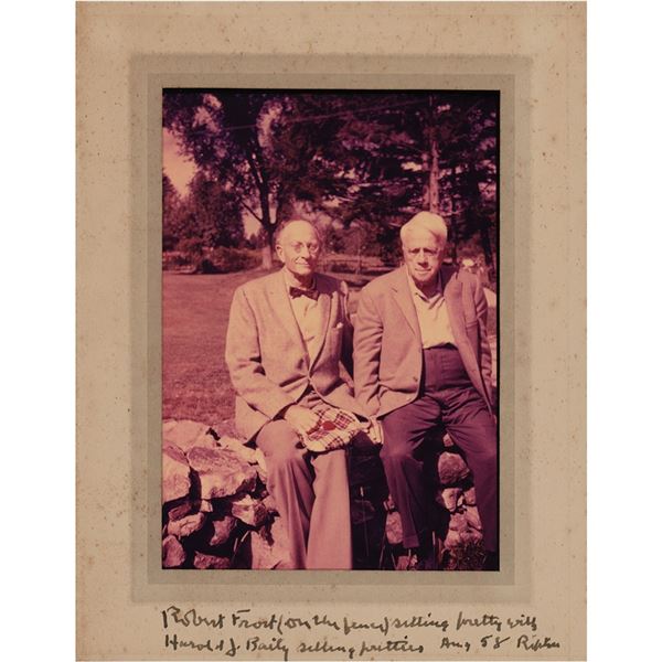 Robert Frost Signed Photograph