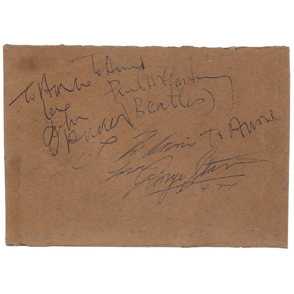 Beatles: Lennon, McCartney, and Starr Signatures