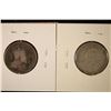 Image 2 : 2-CANADA SILVER 25 CENTS: 1902-H & 1907