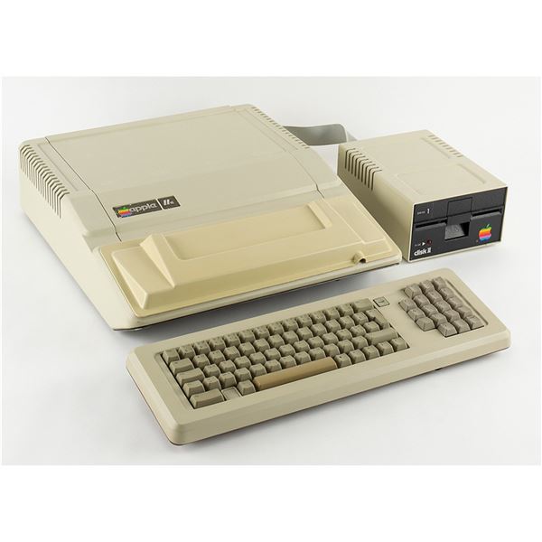 Apple IIe External Keyboard Prototype and Computer