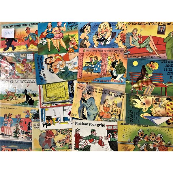 Linen Comic Humor Approx. 300 Cards