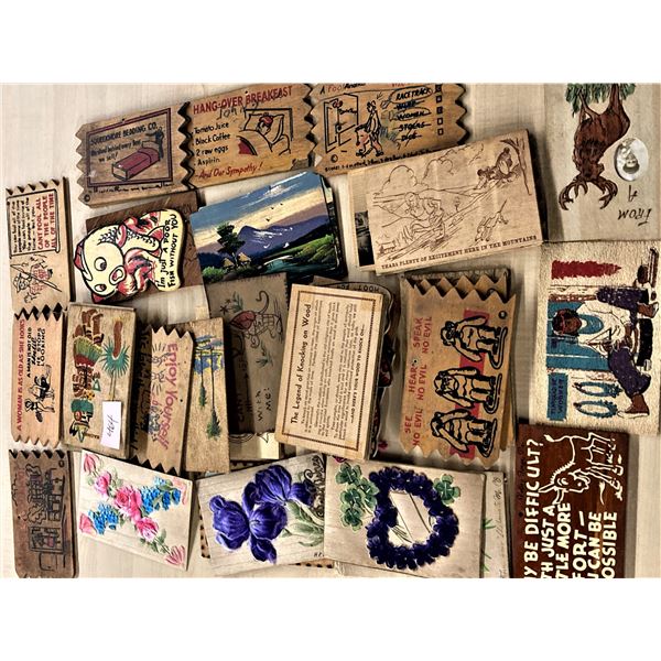 Wooden Postcards Approx. 40