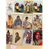 Image 2 : Group of 35 Native American Postcards Many Silks