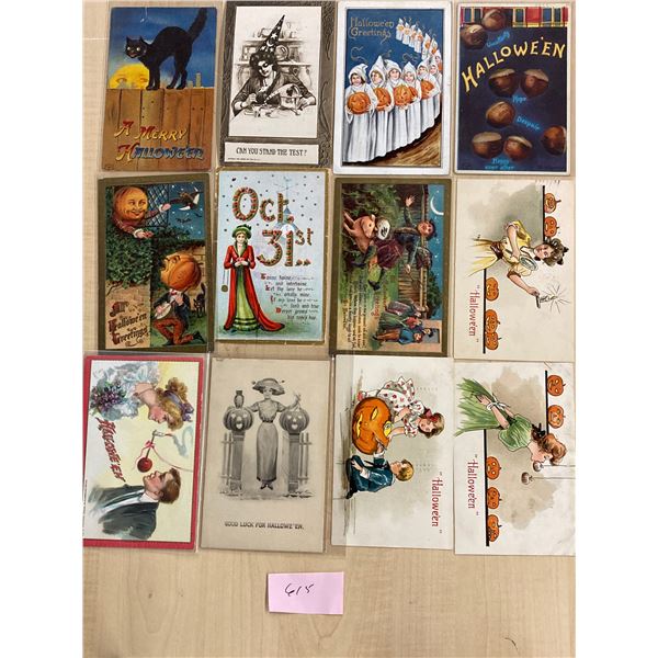 16 Halloween Postcards