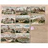 Image 1 : Group of 10 St. Louis Exposition Hold to Light Postcard Including The Inside Inn