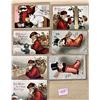 Image 1 : 10 Clapsaddle Christmas Postcards of Santas & Children