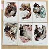 Image 1 : Set of 6 Moments in a Girls life by Charles Scribner's & Sons Postcards