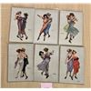 Image 1 : 6 Ladies Dancing by Meunier Postcard