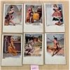 Image 1 : Group of 4 Different Sets & Partial Sets of Ladies Signed Artist Postcards