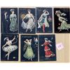 Image 2 : 19 Ellam Signed Artist Ladies, Fantasy, Comic Postcards