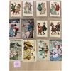Image 1 : 16 Hardy Signed Artist Greeting Postcards