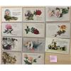 Image 2 : 36 Signed Artist Lyman Powell Holidays & Children Greeting Postcards