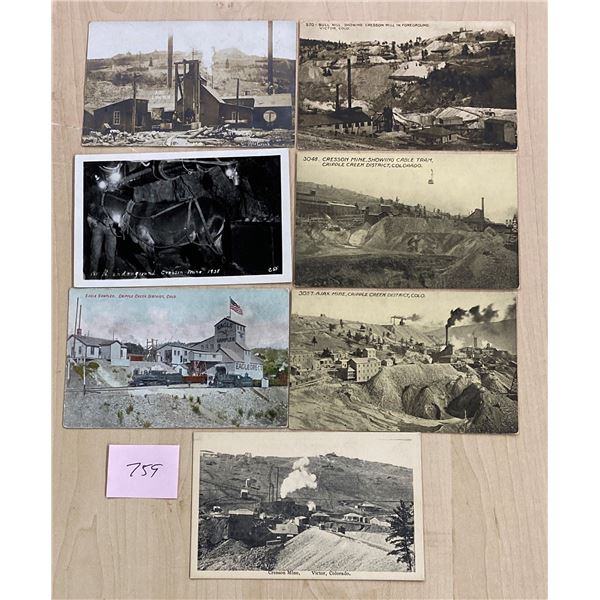 7 Colorado Mining Postcards 2 Real Photo