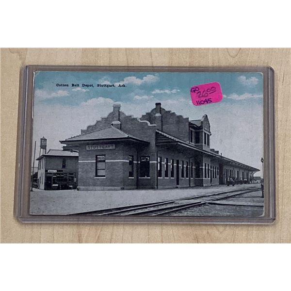 Cotton Belt Train Depot Station Stuttgart, Arkansas Postcard