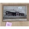 Image 1 : A.T. & S.F. Train Depot Station Larned, Kansas Postcard