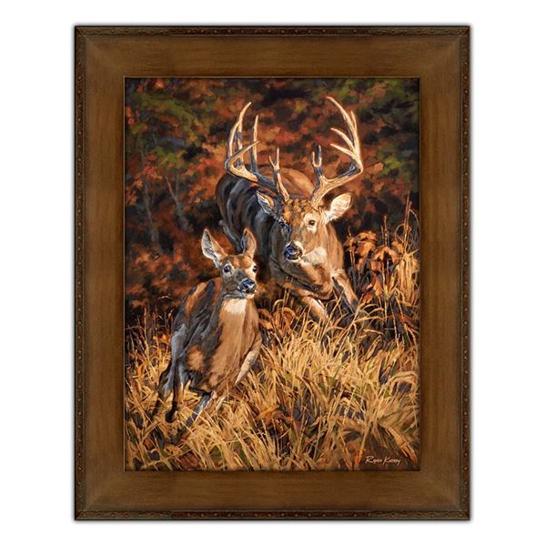 "Turn and Burn" Framed, Canvas Giclee by Ryan Kirby