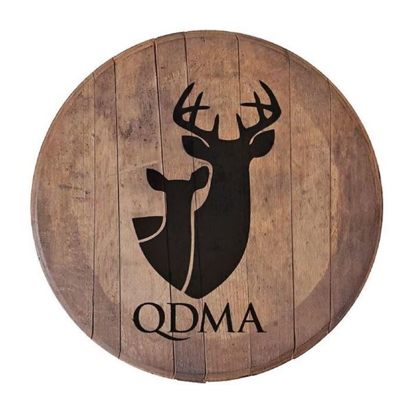 Whiskey Barrel Top with Logo