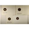 Image 2 : 4 FRANKLIN MINT HOLIDAY CARDS WITH 1 1/2'' BRONZE