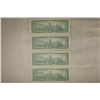 Image 2 : 4-CIRCA 1954 REPUBLIC OF CHINA TAIWAN $1 BILLS
