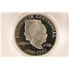 Image 1 : 1990-P PROOF EISENHOWER SILVER DOLLAR IN CAPSULE