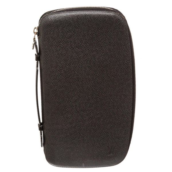 Louis Vuitton Black Taiga Leather Atoll Organizer