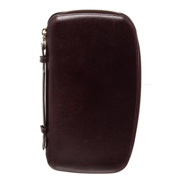 Louis Vuitton Burgundy Leather Atoll Organizer Wallet