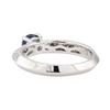 Image 3 : 0.75 ctw Sapphire and Diamond Ring - 18KT White Gold