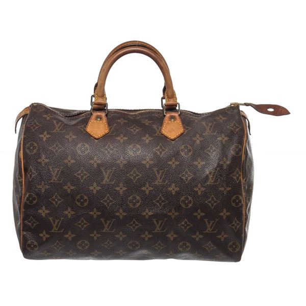 Louis Vuitton Brown Speedy 35cm Satchel Bag