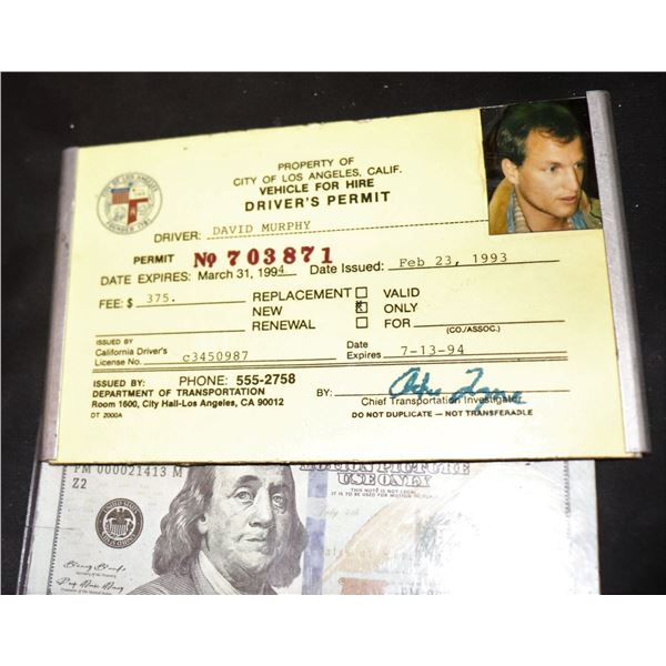INDESCENT PROPOSAL SCREEN MATCHED WOODY HARRELSON DAVID MURPHY CAB LICENSE