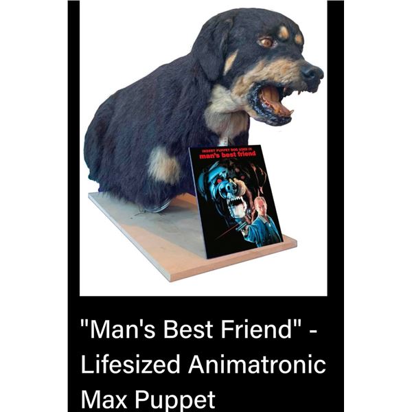 MAN'S BEST FRIEND SCREEN MATCHED HERO MAX THE DOG PUPPET WITH CABLES INTACT