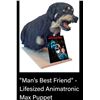 Image 1 : MAN'S BEST FRIEND SCREEN MATCHED HERO MAX THE DOG PUPPET WITH CABLES INTACT