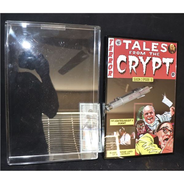 TALES FROM THE CRYPT SCREEN USED SYRINGE ON DISPLAY