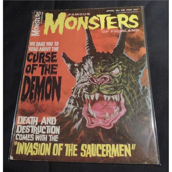 FAMOUS MONSTERS OF FILMLAND 38 RARE EARLY ISSUE